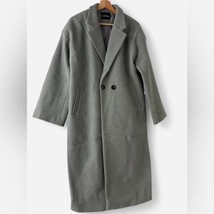 Gray Double-Breasted Coat
